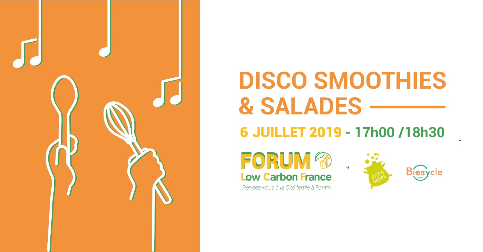 Forum Low Carbon 2019 – Disco smoothies & salades